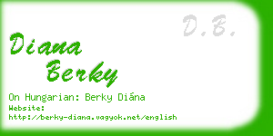 diana berky business card